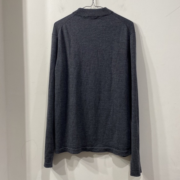 Patrick Assaraf Fine Merino Wool Heather Grey Crew Neck Sweater size XXL - Picture 7 of 11